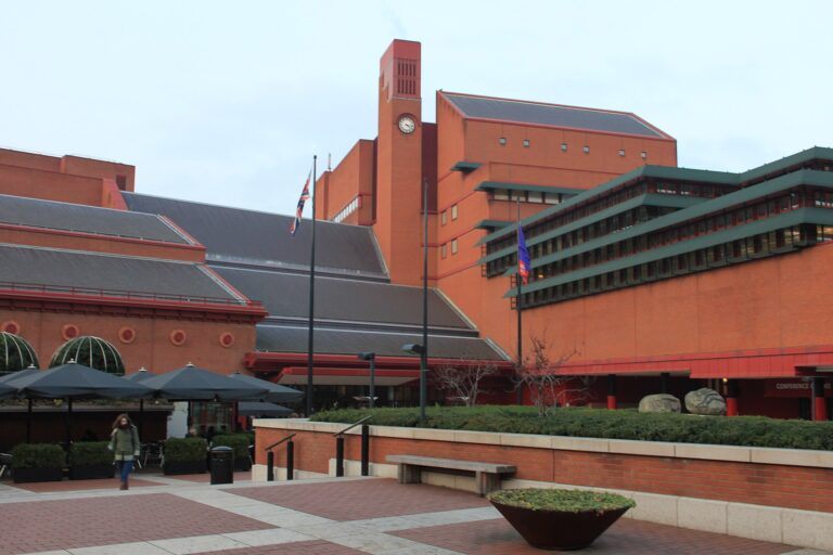British Library in London and 800 year old Magna Carta
